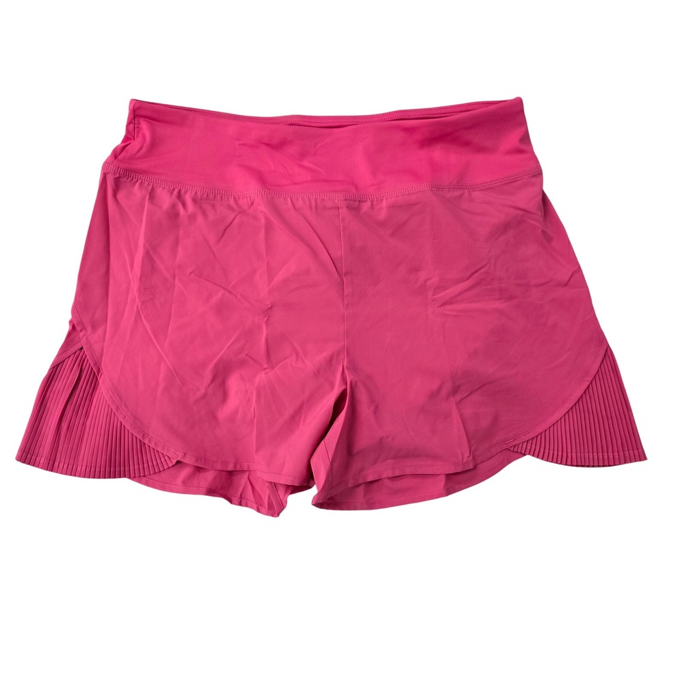 Baleaf Pleated Athletic Tennis Running Skort Shorts Pink Womens Large NWT